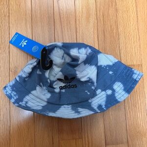Adidas Tie-Dye Bucket Hat - Blue and White